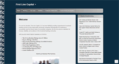Desktop Screenshot of firstlinecapital.com