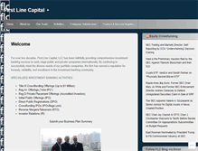 Tablet Screenshot of firstlinecapital.com